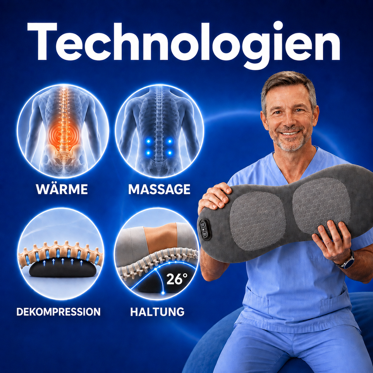 LENDENA LendenPro™️ 4-in-1 Rückenmassagegerät