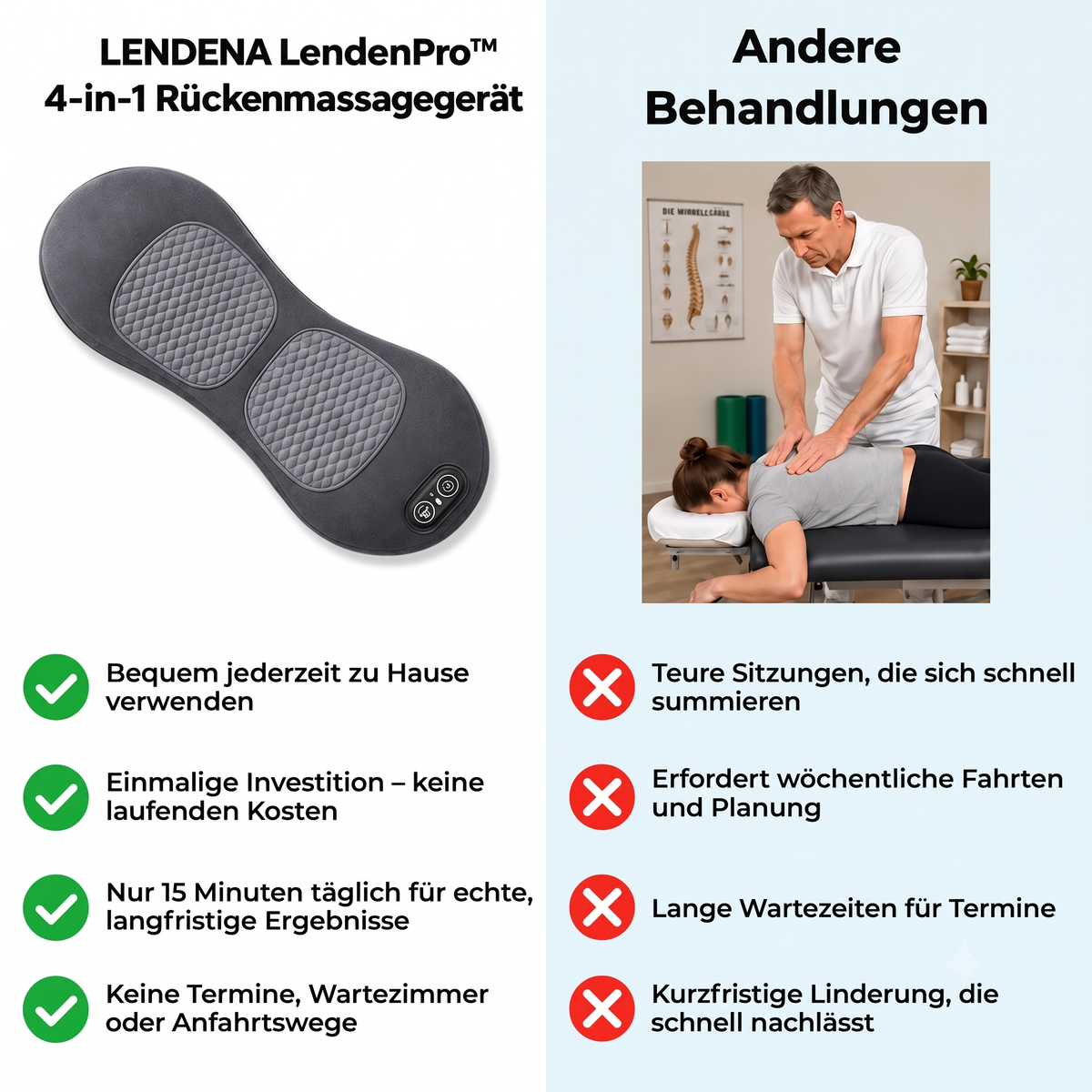 LENDENA LendenPro™️ 4-in-1 Rückenmassagegerät